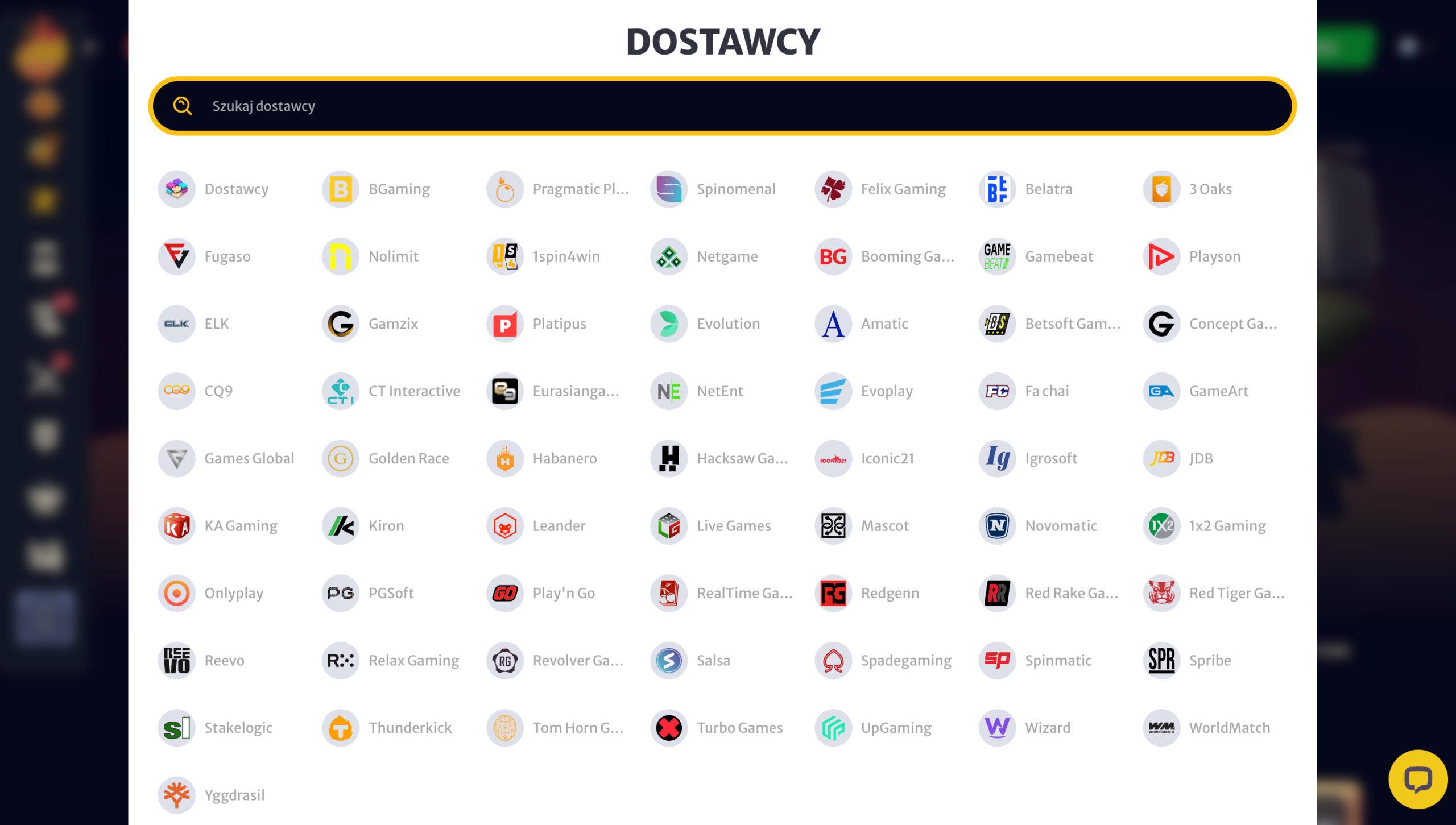 Kasyno Hellspin Dostawcy gier